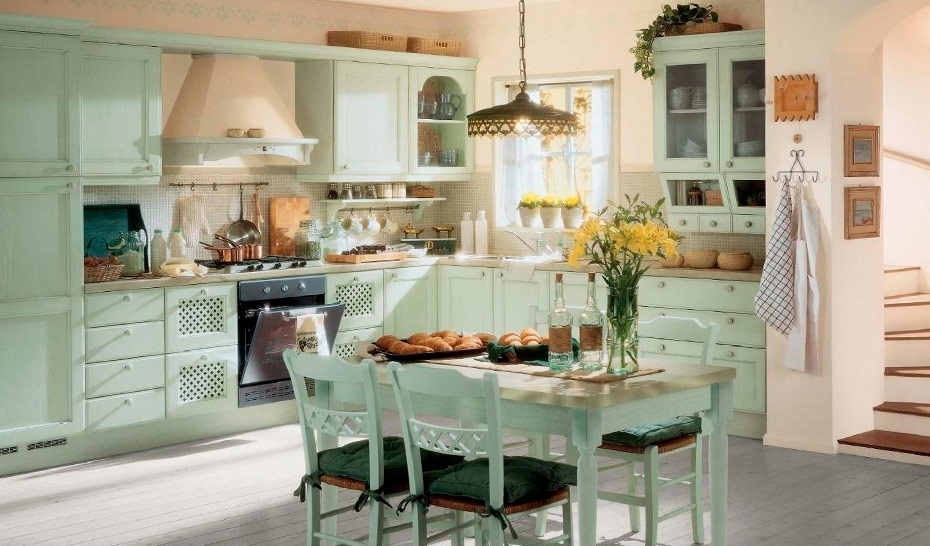 Provence Style Kitchen: Features, Colors, Lighting & Furniture